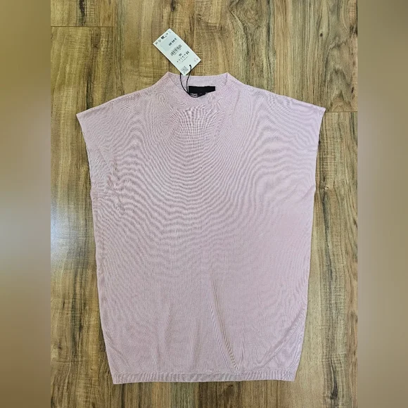 NEW ZARA WIDE SLEEVE KNIT TOP - Picture 5 of 12